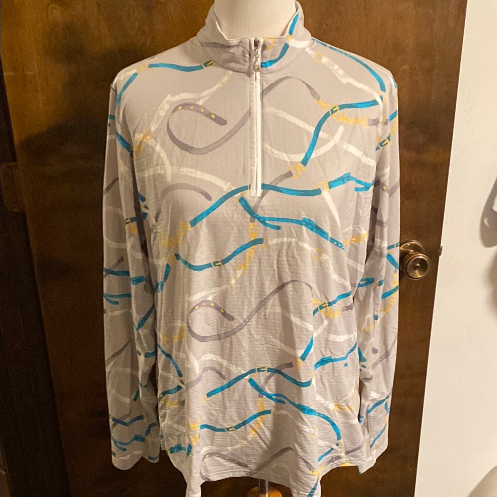 SAN SOLEIL UV 50+ cooling athletic shirt. Long sleeved with mesh under arms.